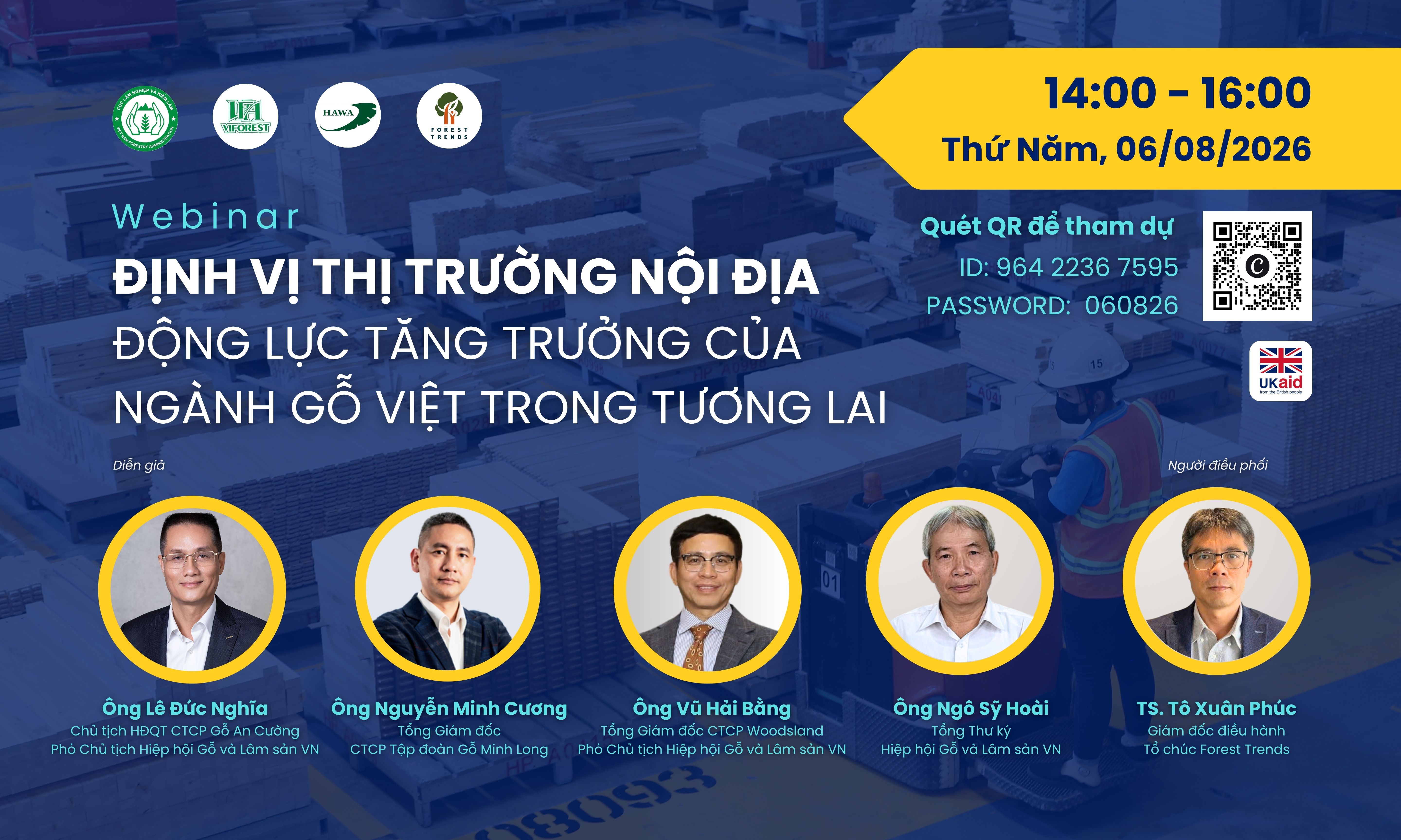Webinar Định vị thị trường nội địa: Động lực tăng trưởng của ngành gỗ Việt trong tương lai