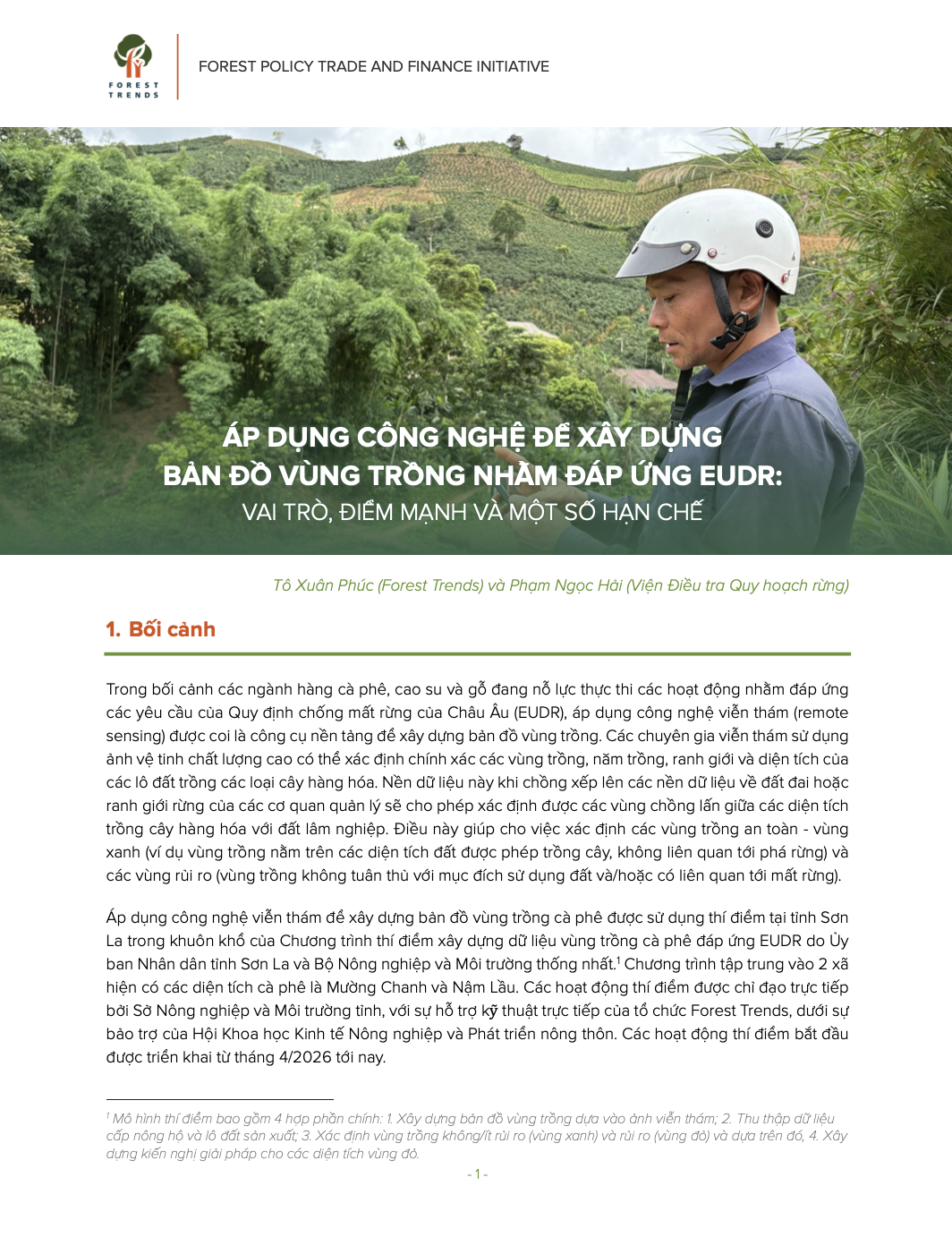 Áp dụng công nghệ để xây dựng bản đồ vùng trồng nhằm đáp ứng EUDR: Vai trò, điểm mạnh và một số hạn chế