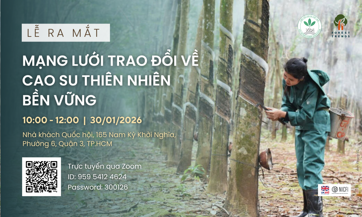 Lễ ra mắt Mạng lưới trao đổi về cao su thiên nhiên bền vững