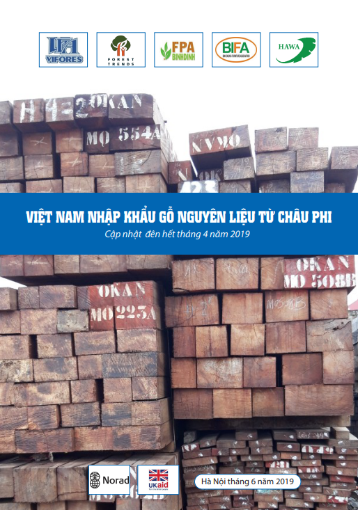 Việt Nam nhập khẩu gỗ nguyên liệu từ Châu Phi cập nhật hết 4/2019