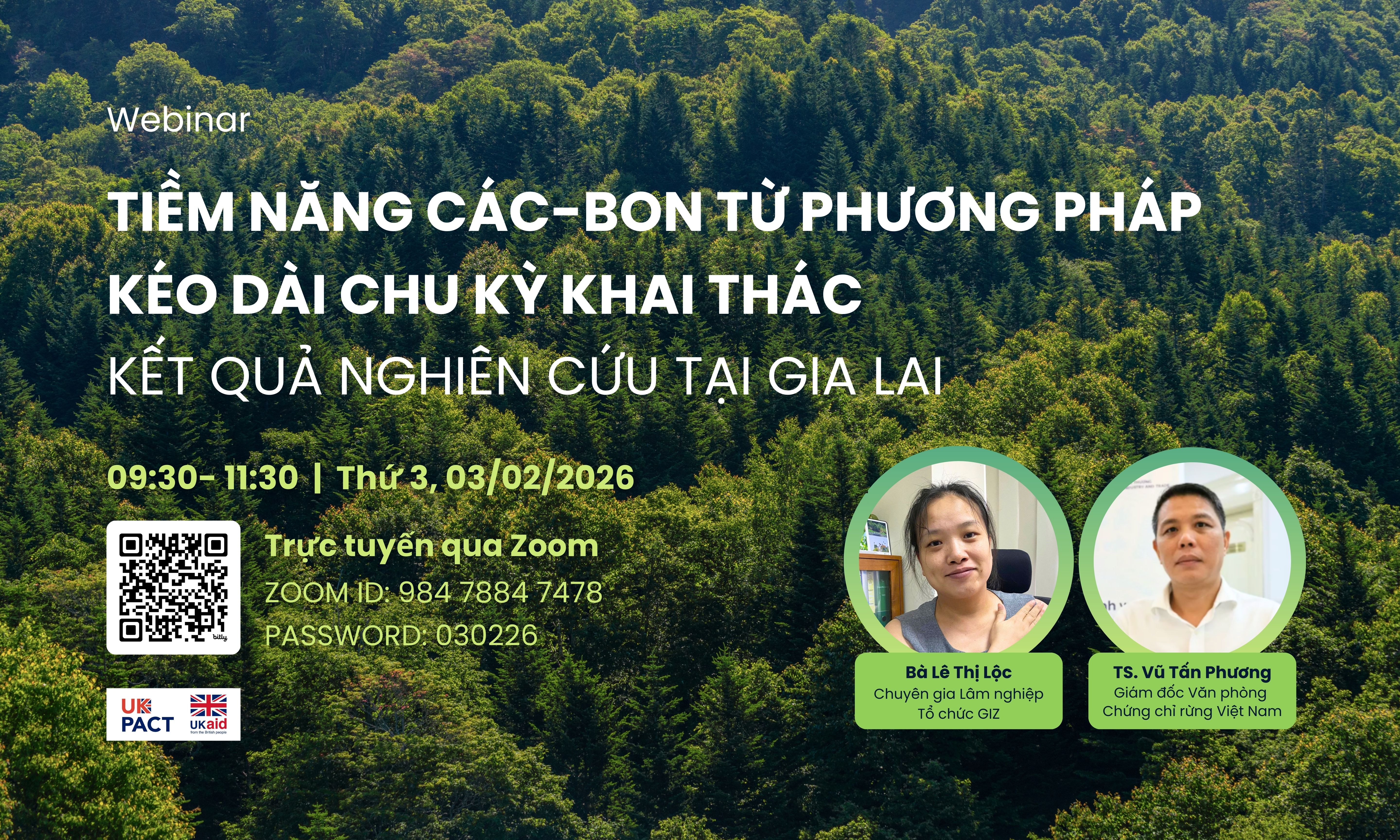 Webinar “Tiềm năng carbon từ cải thiện quản lý rừng trồng”: Làm rõ cơ hội, điều kiện và thách thức trong bối cảnh hình thành thị trường carbon Việt Nam
