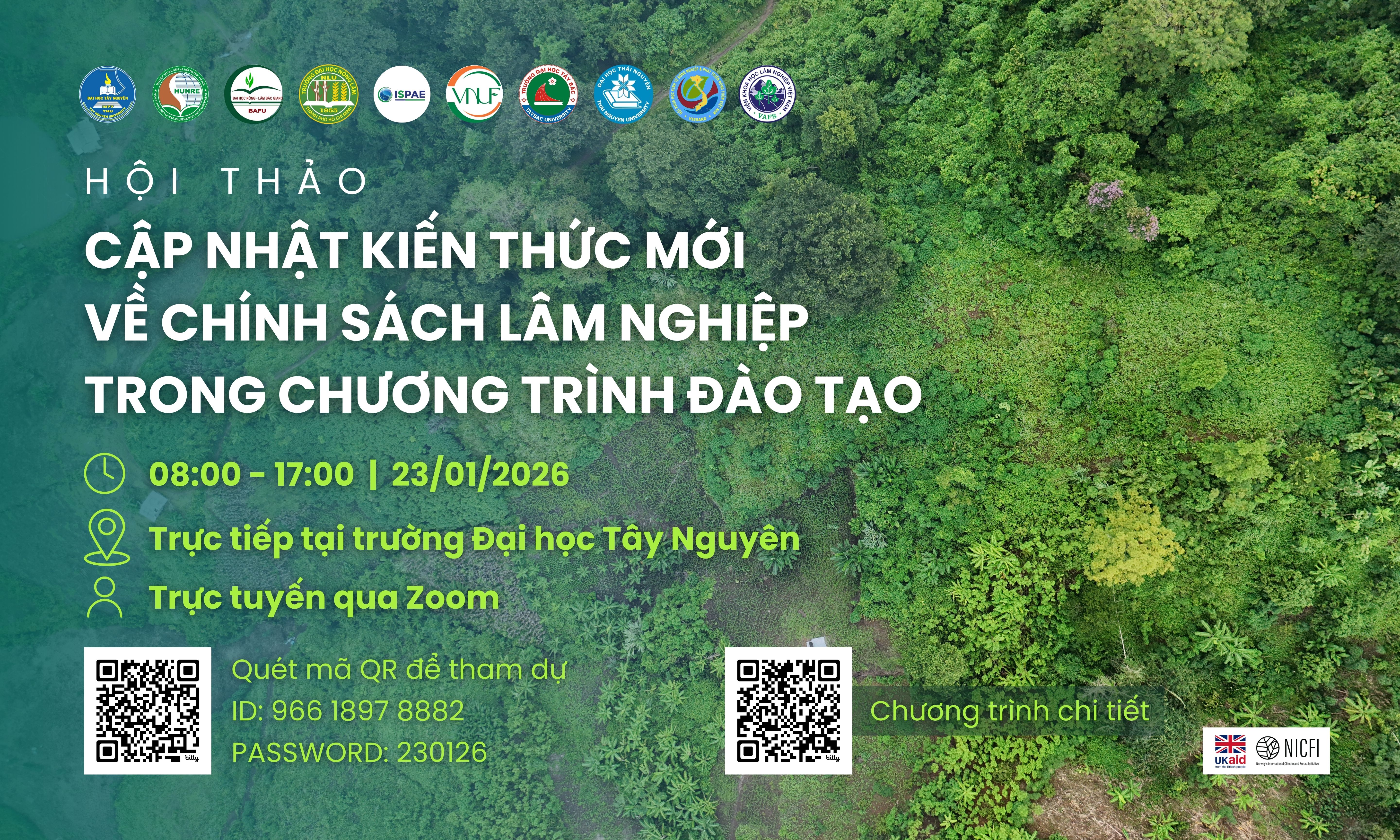 Hội thảo: Cập nhật kiến thức mới về chính sách Lâm nghiệp trong chương trình đào tạo