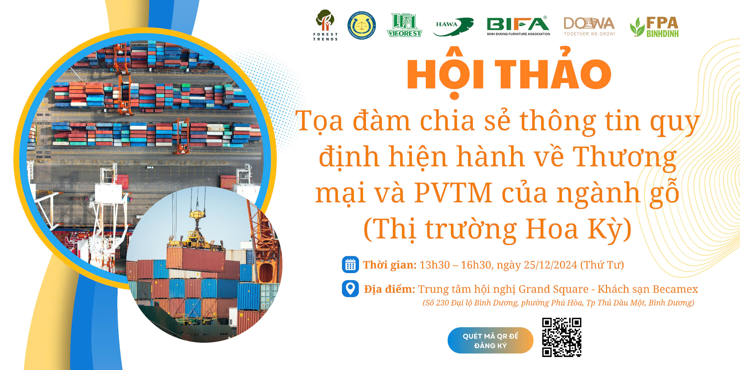 Tọa đàm chia sẻ thông tin quy định hiện hành về Thương mại và Phòng vệ Thương mại của ngành gỗ (Thị trường Hoa Kỳ)