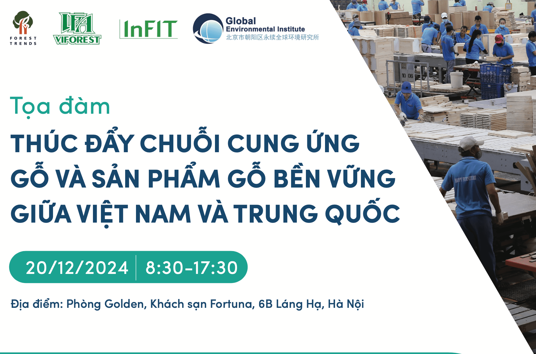 Đối thoại bàn tròn: Thúc đẩy chuỗi cung ứng gỗ và sản phẩm gỗ bền vững giữa Việt Nam và Trung Quốc