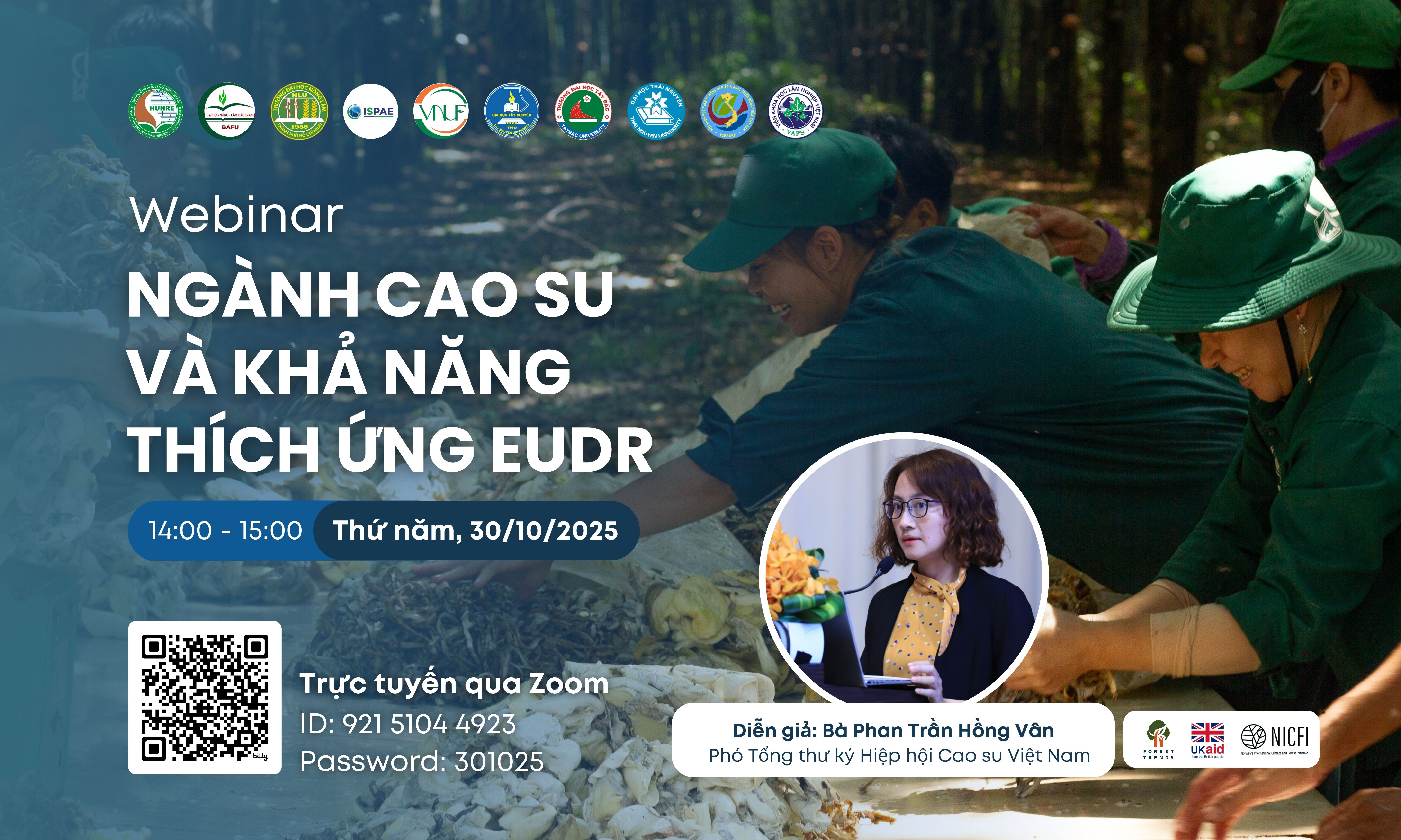 Webinar: Ngành cao su và khả năng thích ứng EUDR